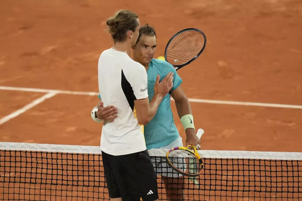 Rafael Nadal loses in the French Open's first round to Alexander Zverev