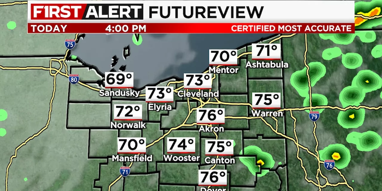 Northeast Ohio weather: Unsettled pattern continues with rain chances through Wednesday