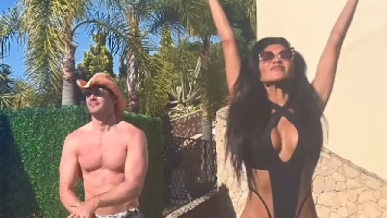 Nicole Scherzinger, 45, sizzles in a VERY racy swimsuit