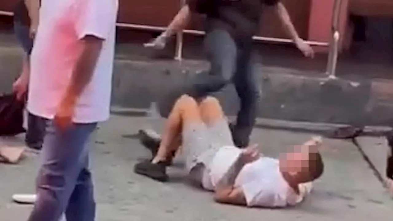 Horrifying moment two British tourists are beaten at bar in Thailand