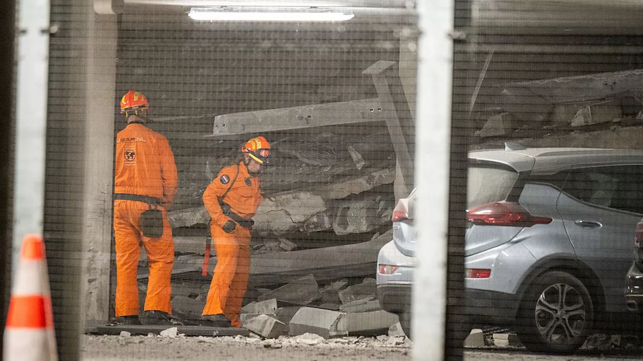 Horror as Dutch hospital car park collapses with emergency services saying they are unable to rule...