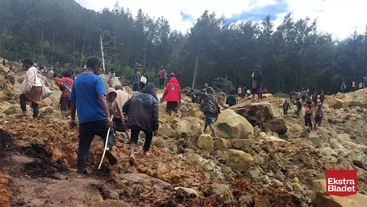 Mere end 120 huse begravet i jordskred i Papua Ny Guinea