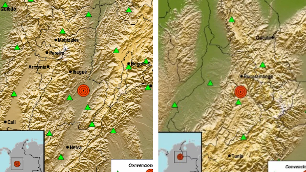 Dos temblores sacuden Colombia en la madrugada de este lunes 27 de mayo: epicentros y profundidades