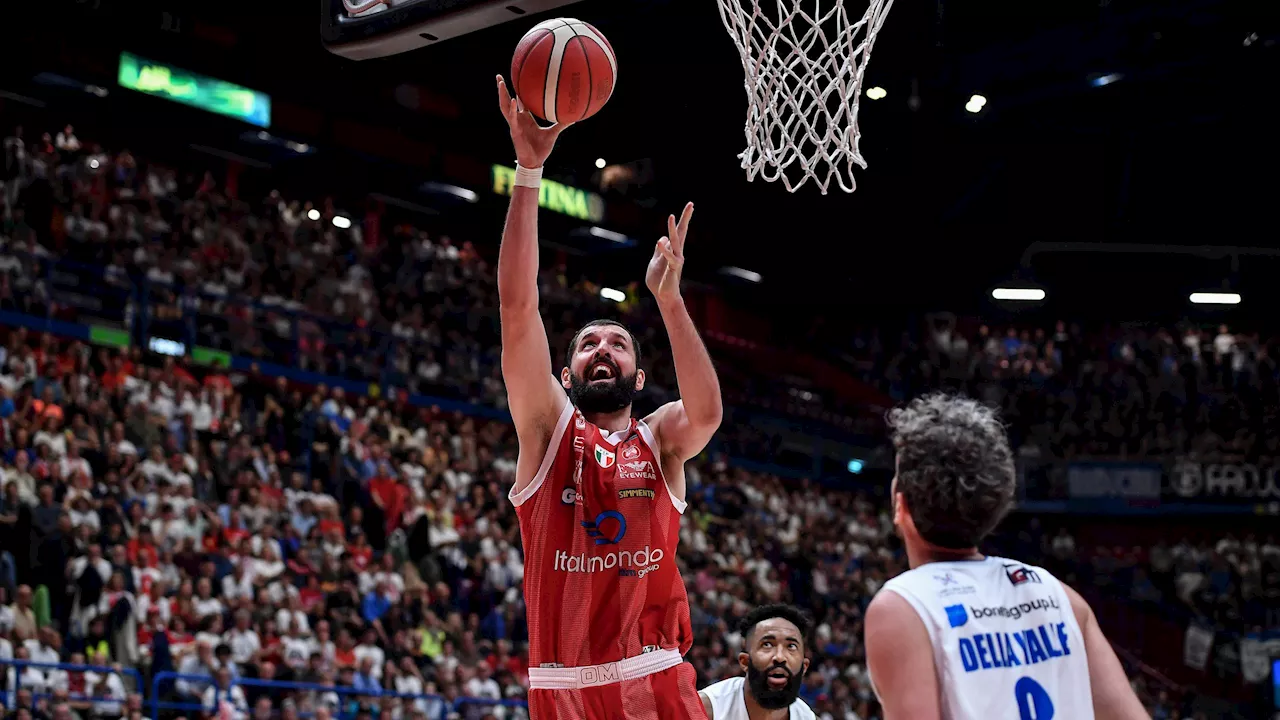 Nikola Mirotic batte un colpo! L'Olimpia Milano supera la Germani Brescia e va sul 2-0 nelle semifinali