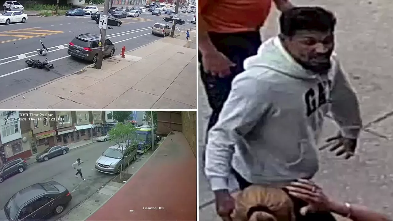 Suspect in Philadelphia crash turned shooting seen limping away from crime scene in new footage