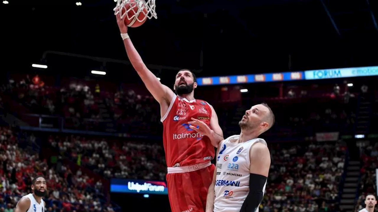 Mirotic accende Milano che vede la finale: Brescia va al tappeto ed è sotto 2-0