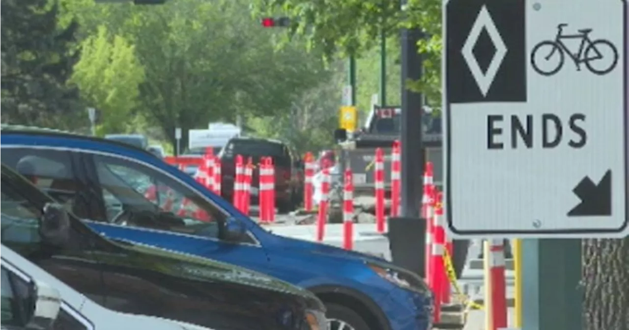 Final phase of downtown Lethbridge bike lane construction begins