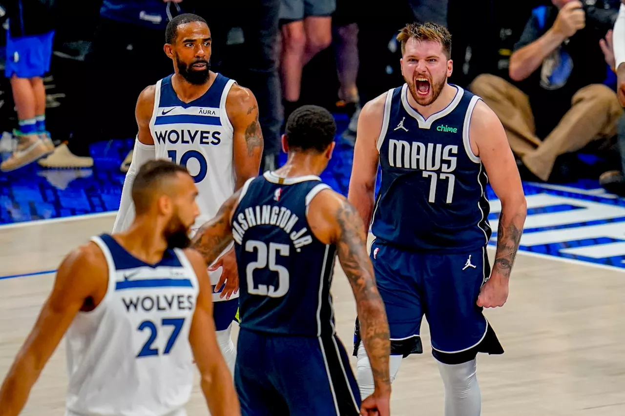 Closers Luka Doncic and Kyrie Irving have Mavs on verge of sweeping Wolves in West finals