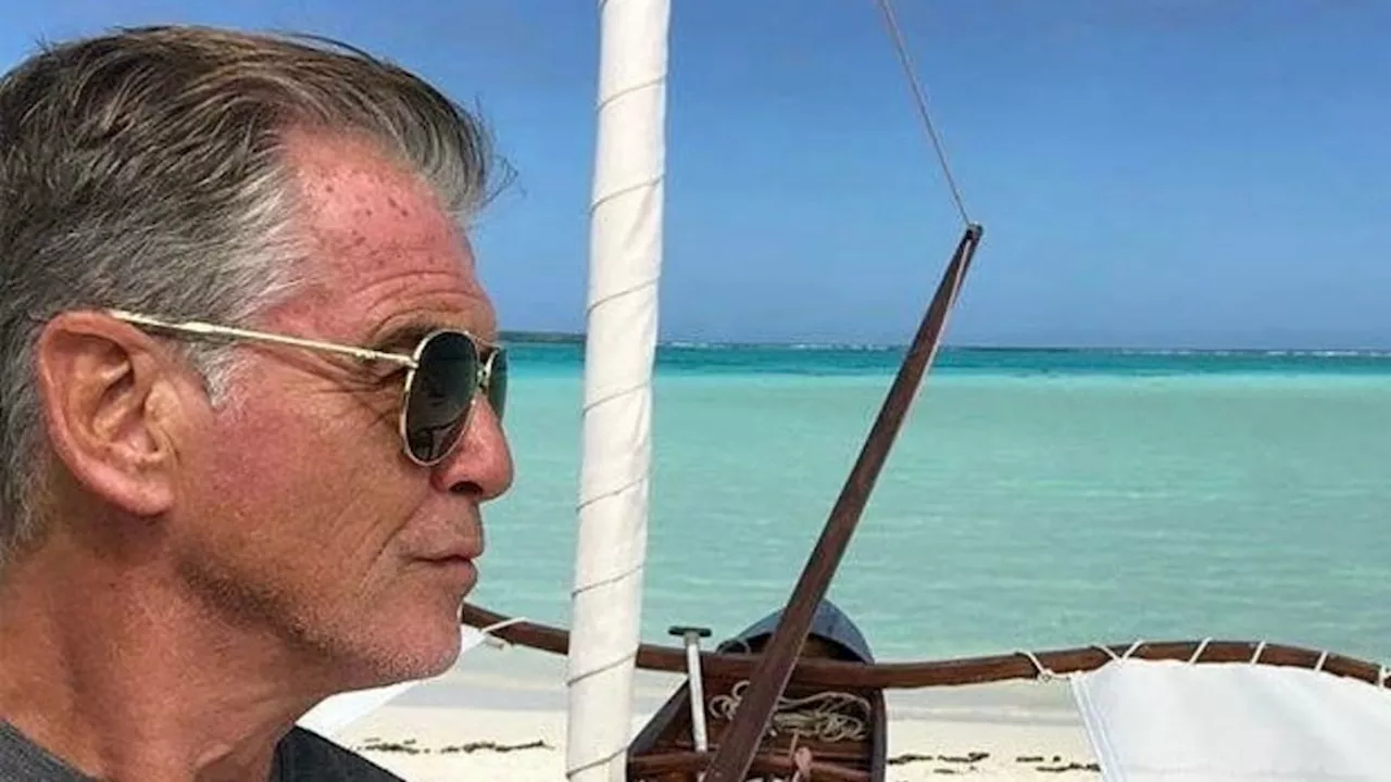 Pierce Brosnan returns 'home' following tropical break with wife Keely Shaye Brosnan