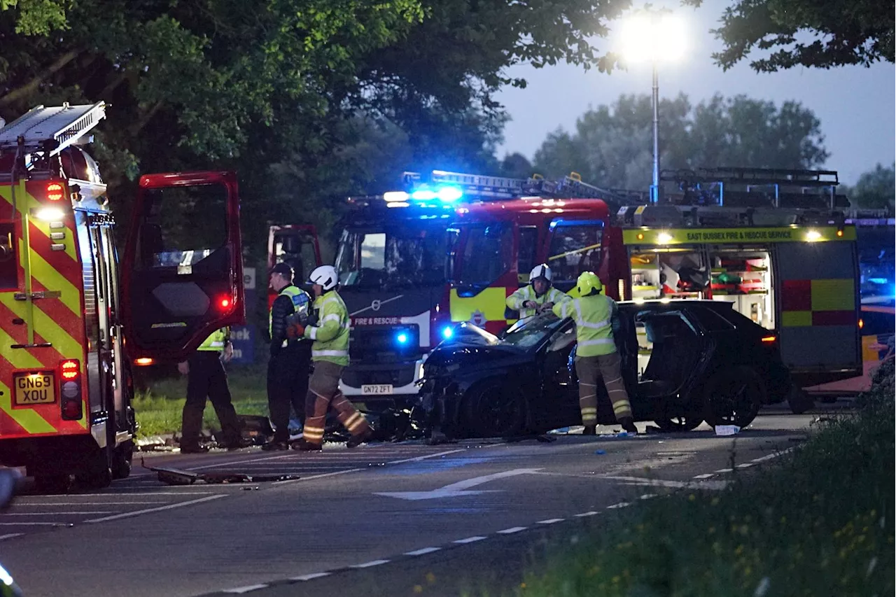 Four seriously injured after cars collide on A26 in Ringmer