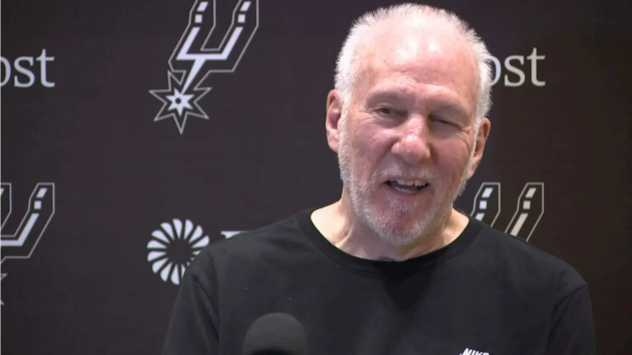 Spurs' Popovich cheers for the Dallas Mavericks in the NBA playoffs