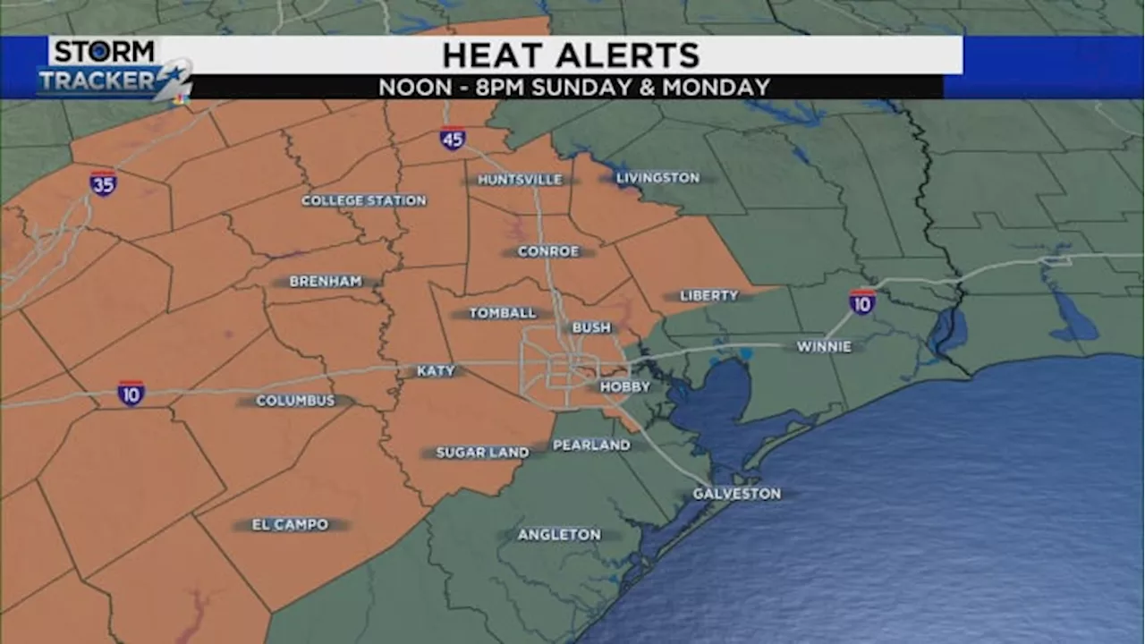 Houston stays dangerously HOT for Memorial Day with late day shower and storm chance.