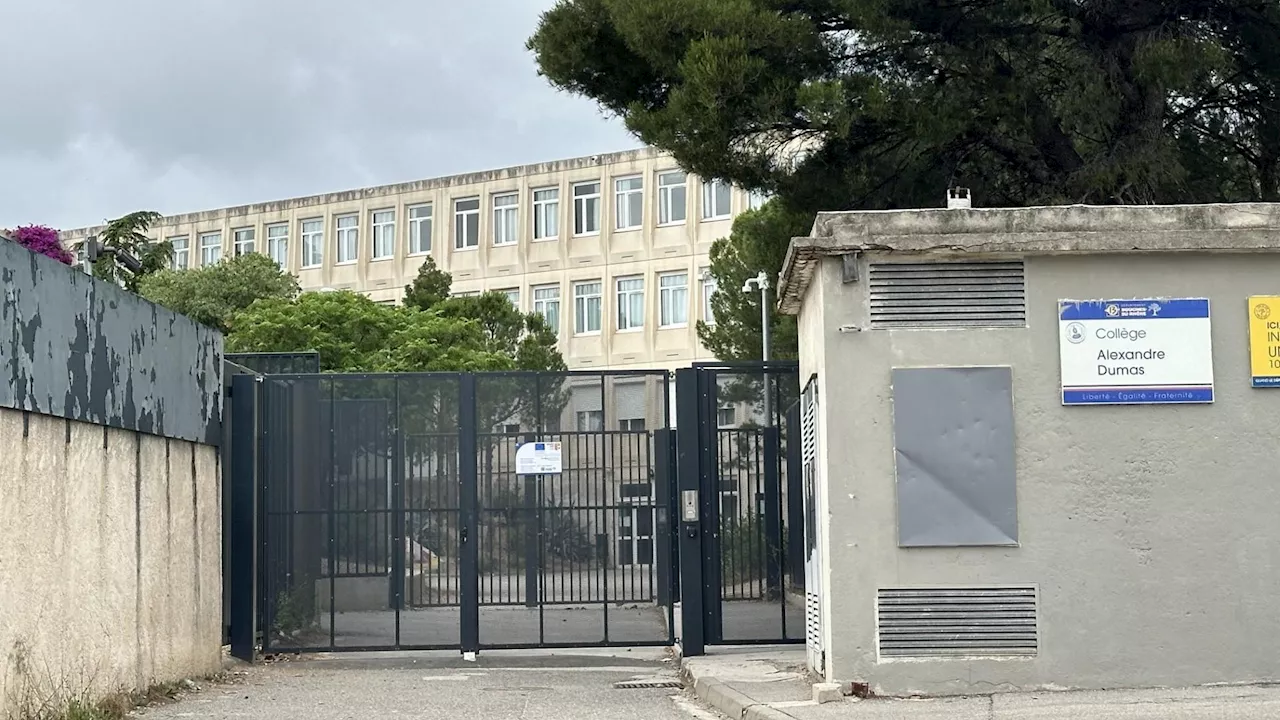 À Marseille, face à l'amiante, des professeurs du collège Alexandre-Dumas cessent le travail