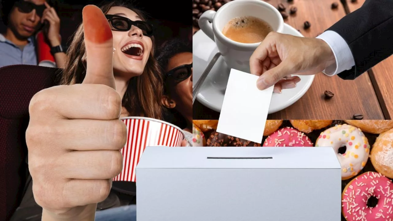 Cines y cafeterías lanzan promociones para quienes voten este 2 de junio