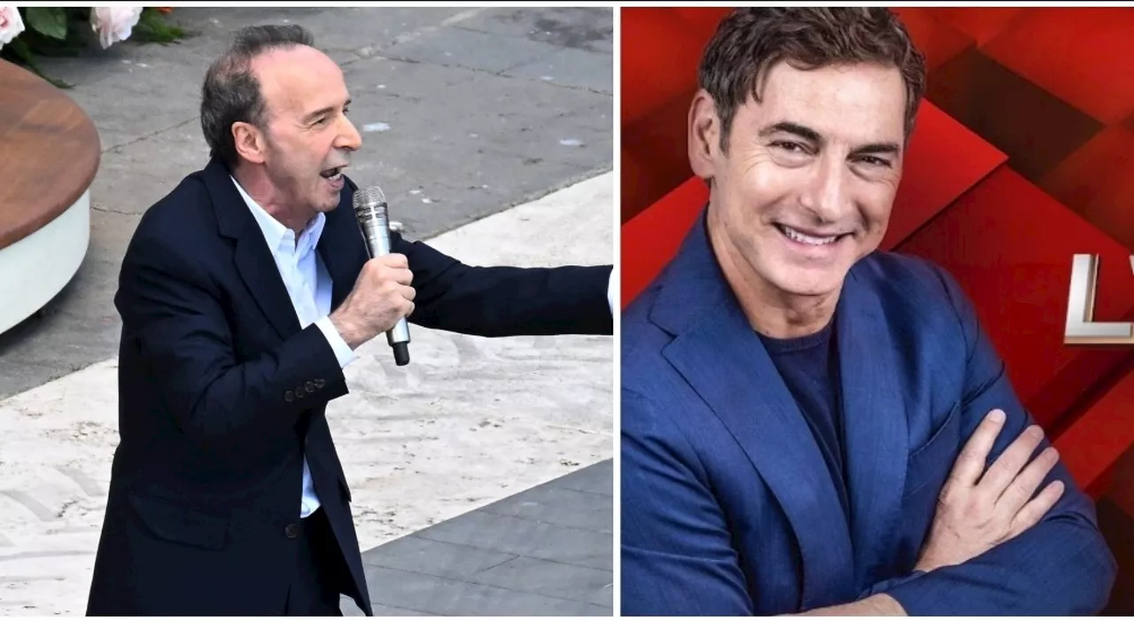 Roberto Benigni è l'autore de l'Eredità: sue le cinque parole della ghigliottina finale di questa sera