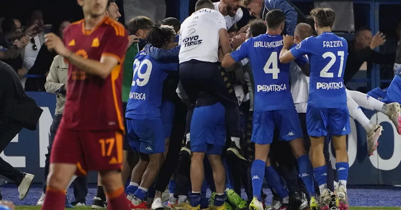 Serie A, Empoli-Roma finisce 2-1: toscani salvi