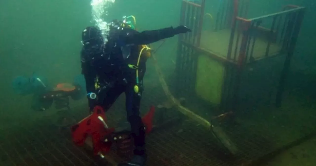 Erie sunken playground hidden 15m underwater at Lancs beauty spot