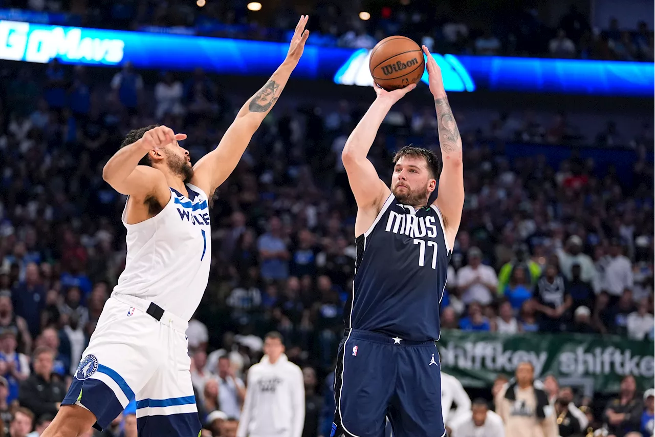 Doncic, Irving combine for 66 points as Mavs humble Wolves for 3-0 West finals lead