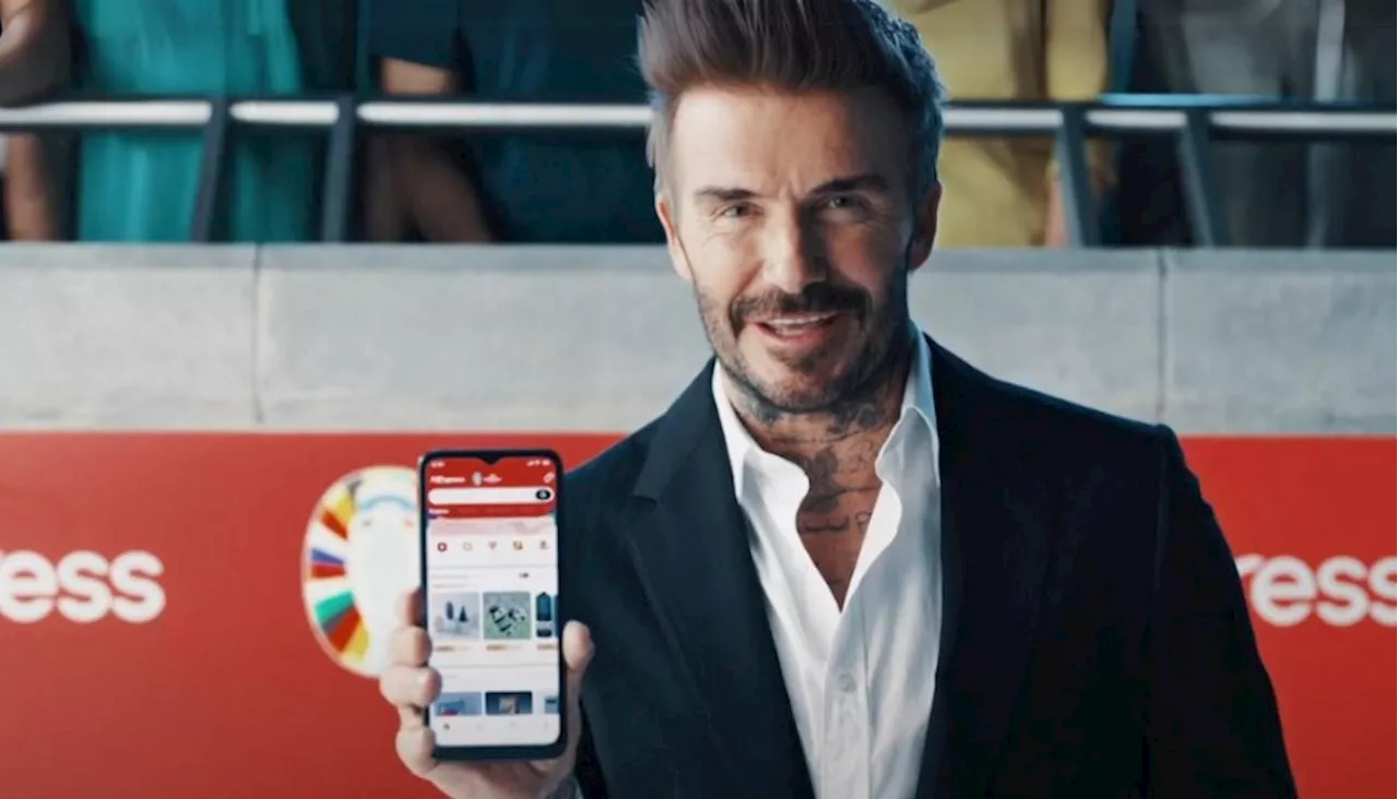 Por temor a Temu, AliExpress contrata a David Beckham como embajador de marca