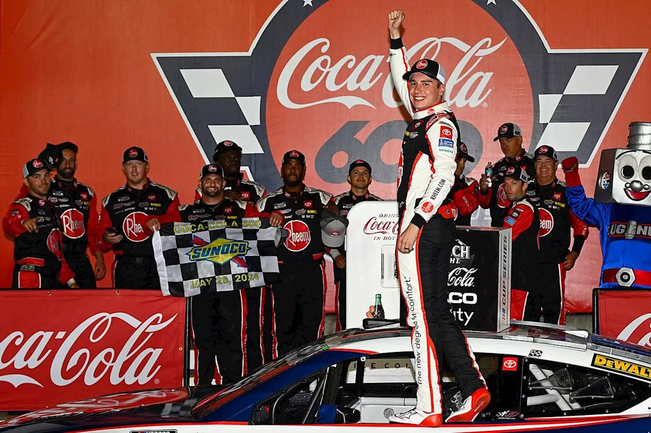 NASCAR Coke 600: Christopher Bell wins rain-shortened race