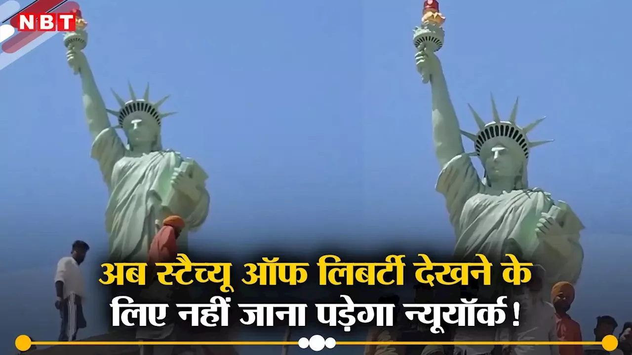 पंजाबियों के क्या कहने... वीजा नहीं दिया तो घर के छत पर बना दिया स्टैच्यू ऑफ लिबर्टी, देखें वीडियो