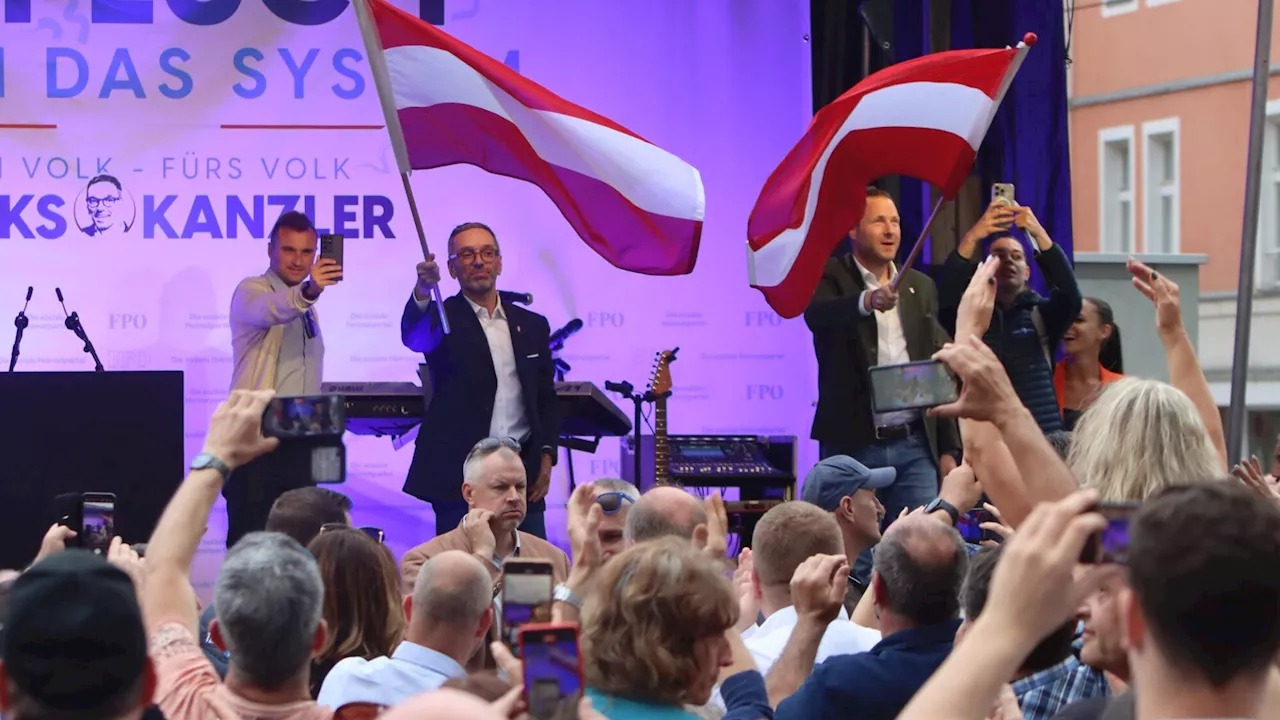 FPÖ-Chef Herbert Kickl polterte am Wiener Neustädter Hauptplatz