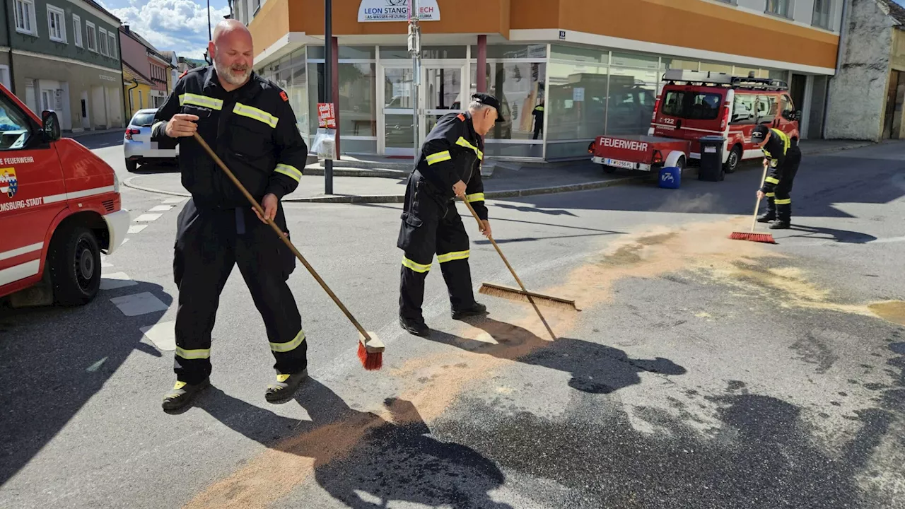 Ölspur zog sich durch Wilhelmsburg: Lkw war einfach weitergefahren