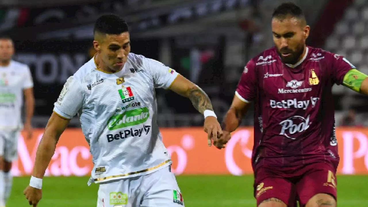 Once Caldas estrelló dos balones contra el palo: ¡Lo lamentó todo Santa Fe!