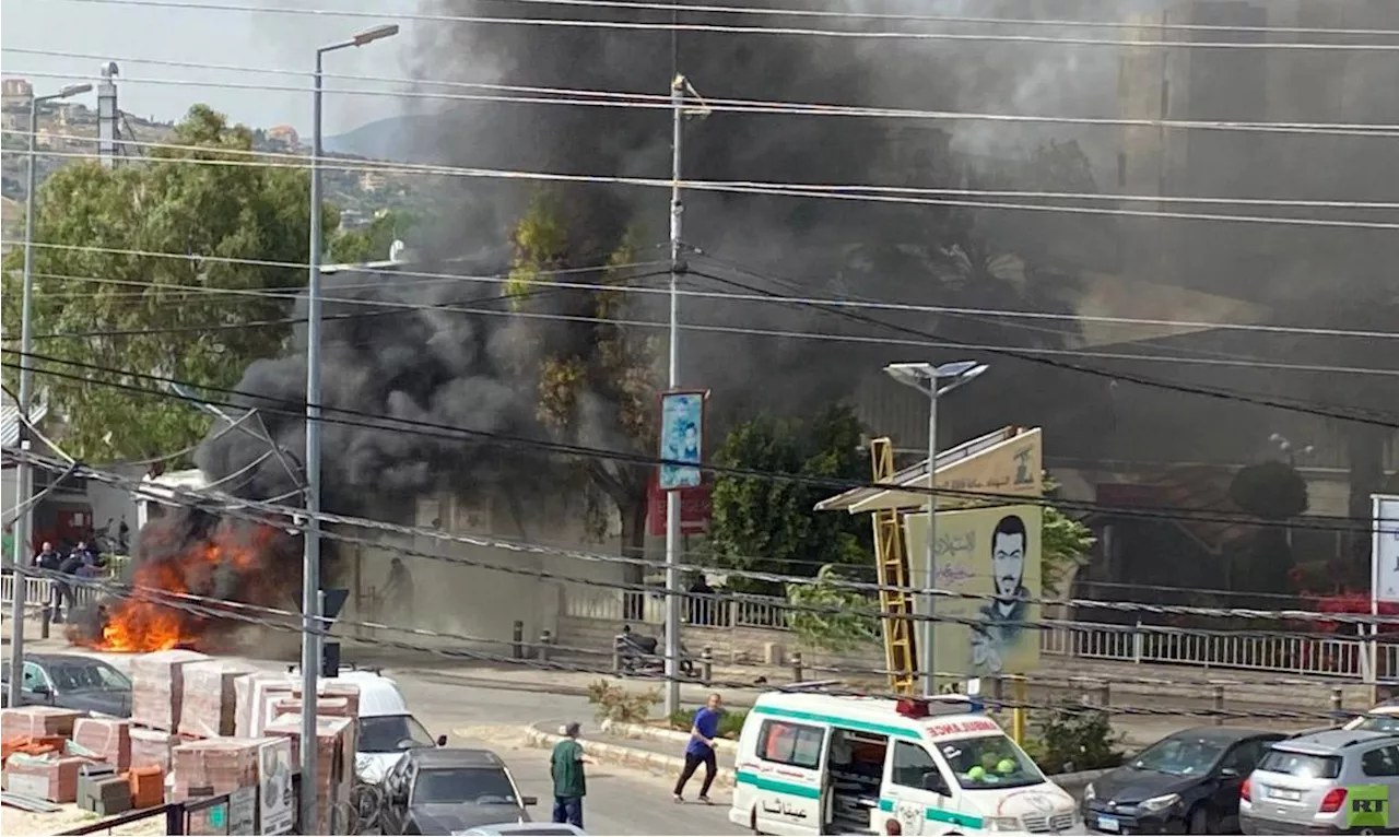 قتيل و10 جرحى باستهداف مسيرة إسرائيلية دراجة نارية في جنوب لبنان (فيديو + صور)