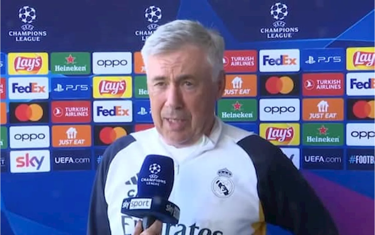 Borussia Dortmund-Real Madrid, Ancelotti: 'Fiducioso per la Champions'