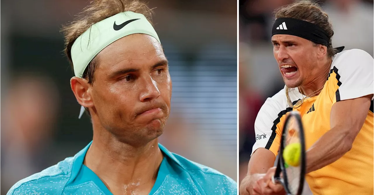 Tennis: Rafael Nadal utslagen ur Franska öppna – föll mot Alexander Zverev