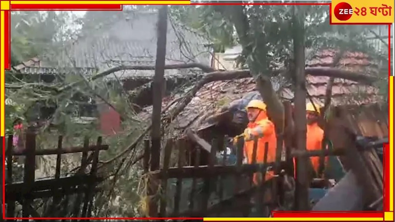  NDRF: চারদিকে রিমালের ধ্বংসলীলার চিহ্ন! রাত থেকেই যুদ্ধ চালাচ্ছে NDRF-ও...