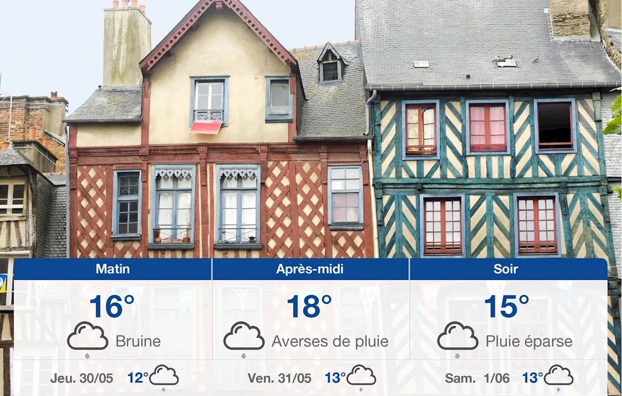 Météo Rennes: prévisions du mercredi 29 mai 2024