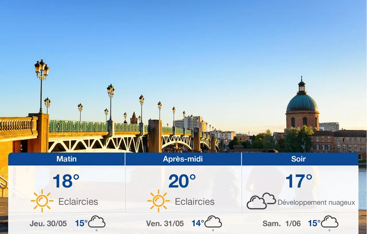 Météo Toulouse: prévisions du mercredi 29 mai 2024