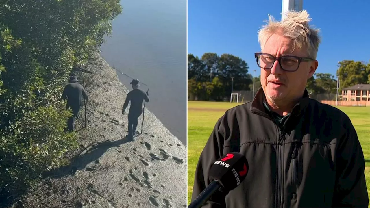 Man describes placenta discovery on a Sydney river bank sparking frantic search for mother and baby