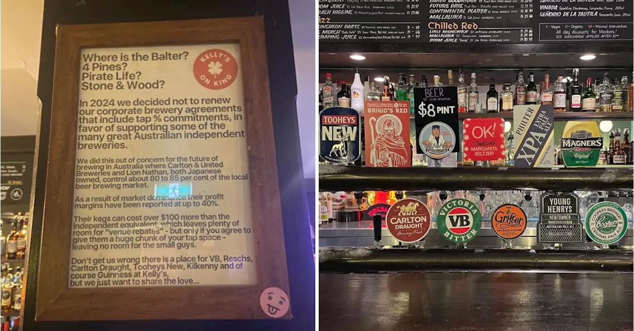 The Sydney pub standing up for independent breweries against corporate giants