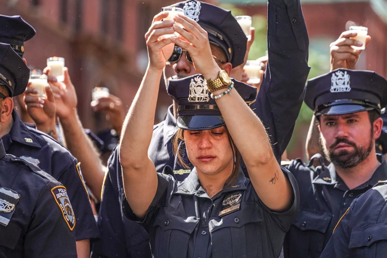 'She was mine, but also yours': Harlem cops and family of fallen officer hold memorial vigil |