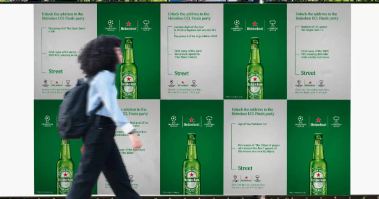 Decode clues on posters across Toronto to find this secret Heineken UCL Finals party