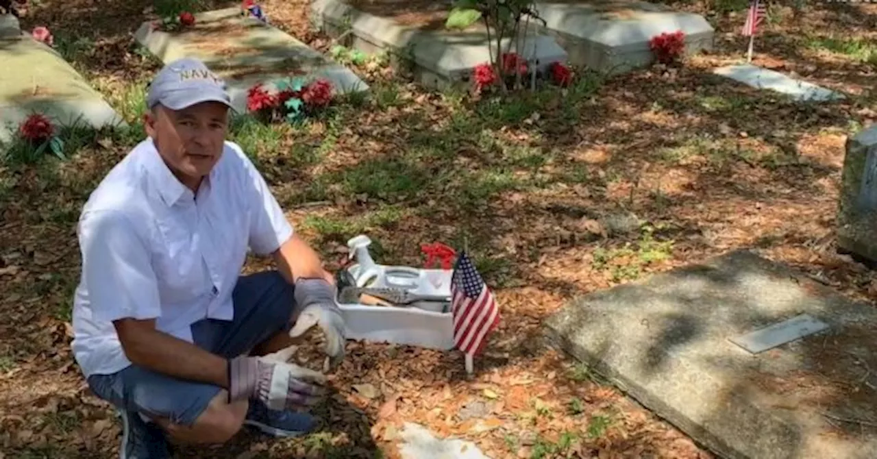 Navy Veteran on Mission to Maintain Every Veteran Headstone as if It’s in Arlington