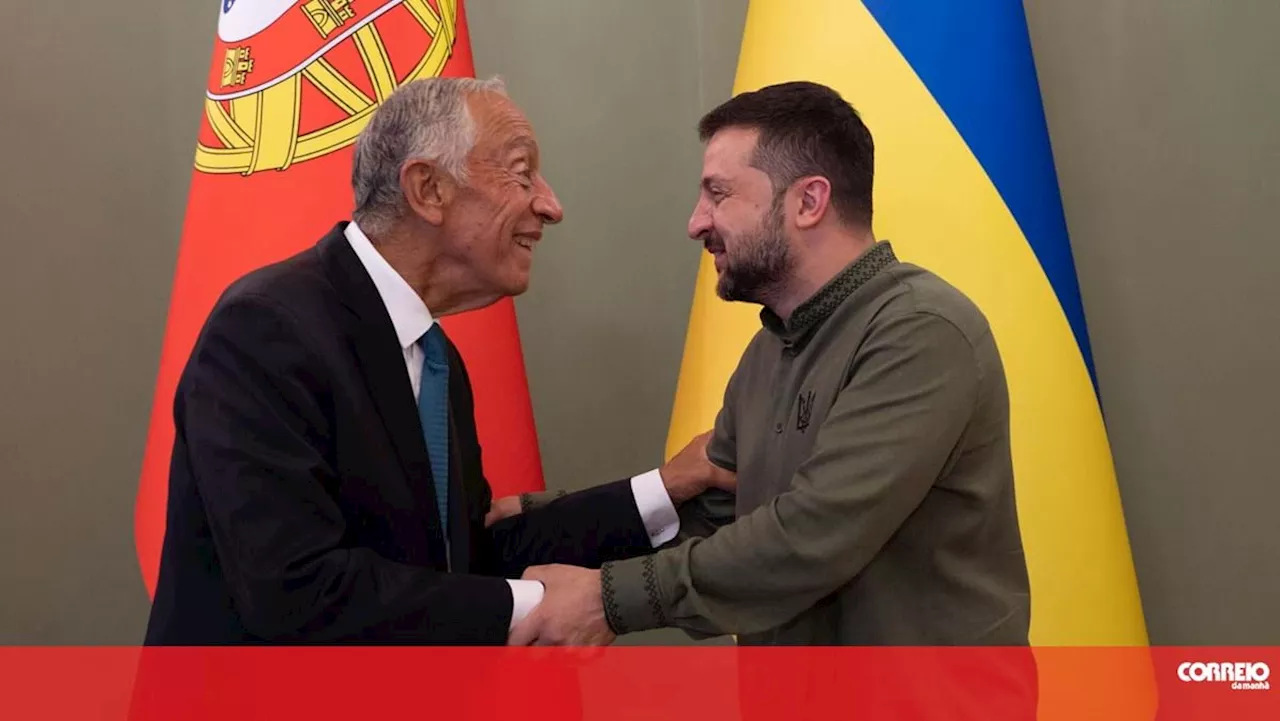 Zelensky recebido em Lisboa por comitiva portuguesa