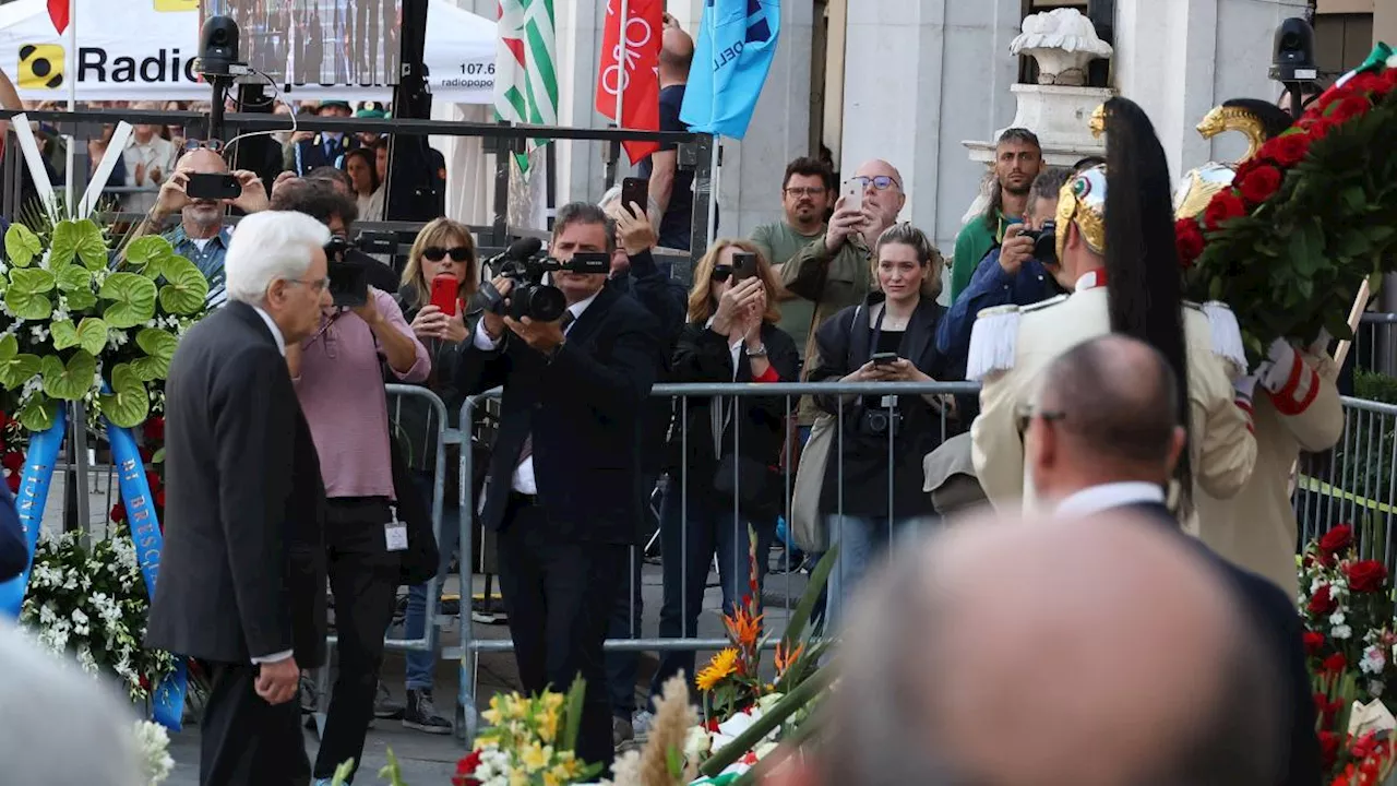 Il discorso di Sergio Mattarella per i 50 anni della strage di Piazza della Loggia, a Brescia