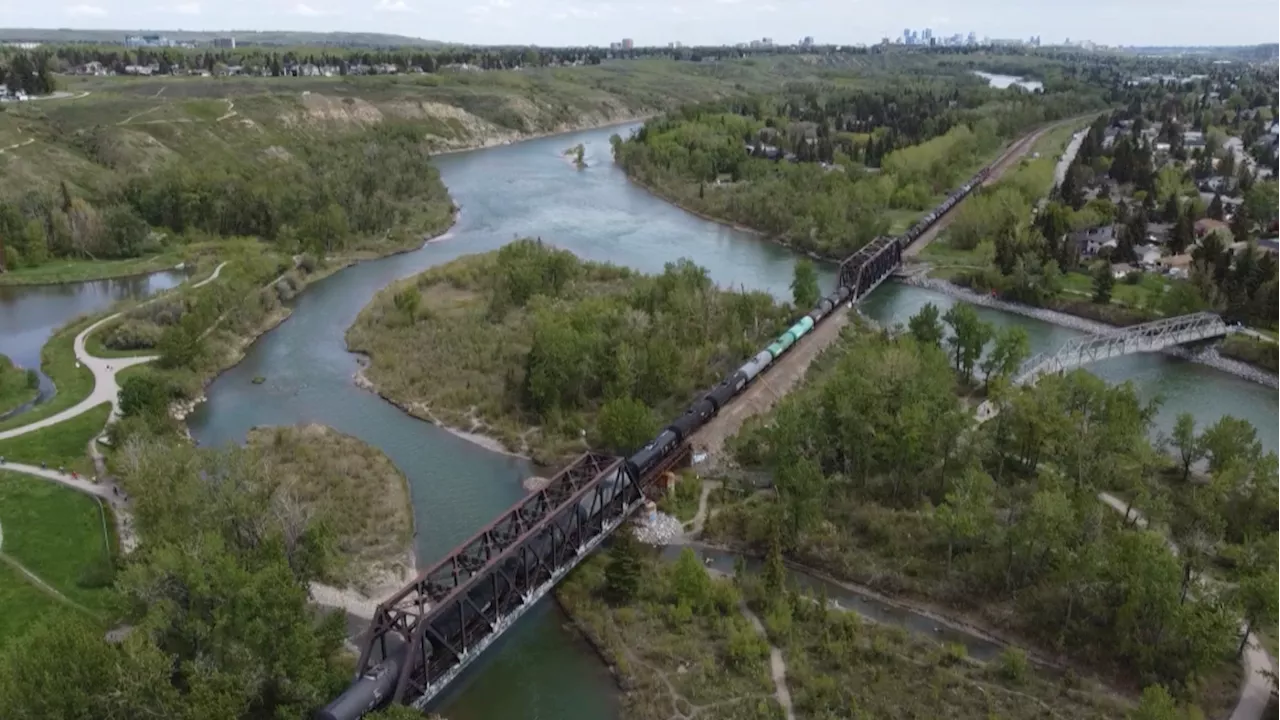 Teen dies after being hit by train in N.W. Calgary