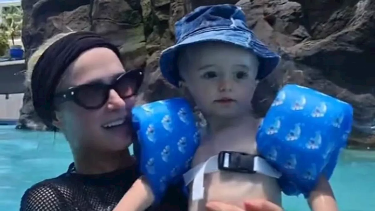 Paris Hilton sparks fans' concerns as son wears life jacket backwards