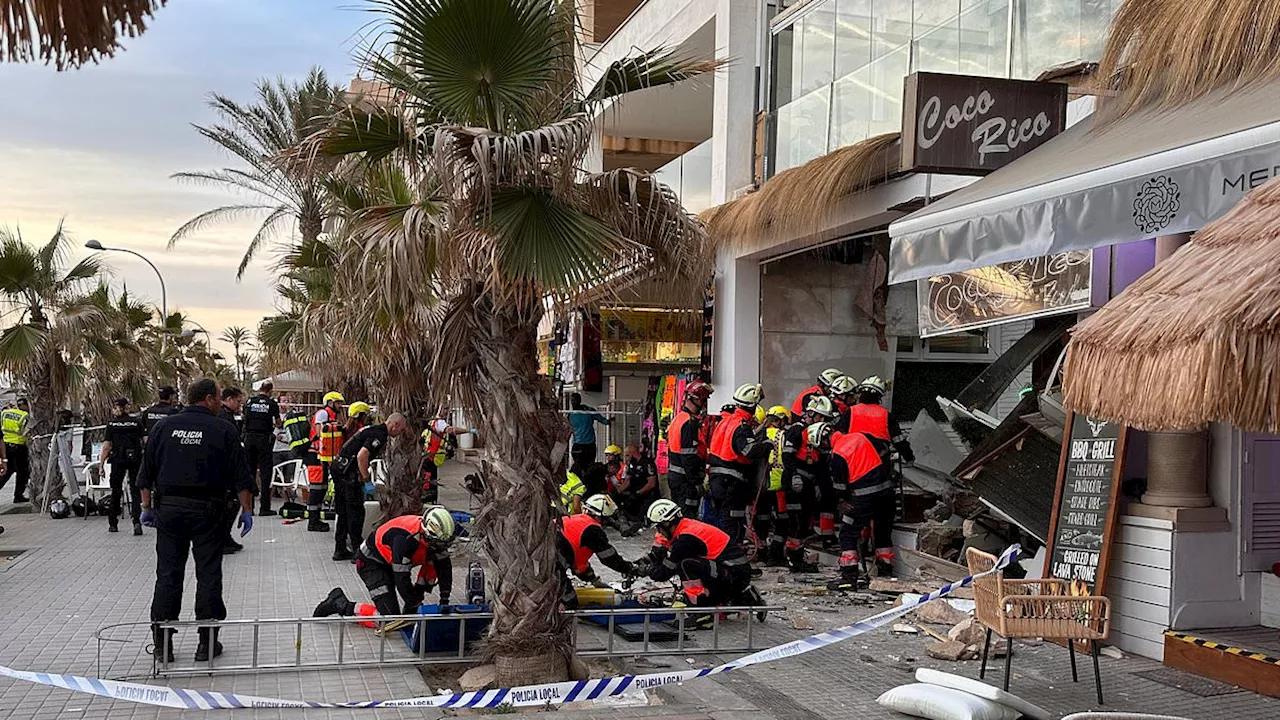 Newly erected terrace of Majorca beach club that collapsed and killed four people last week 'was...