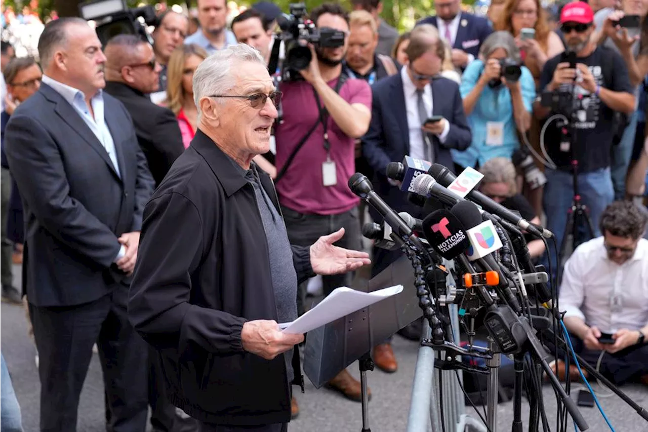 Robert De Niro slams ‘clown’ Trump during first Biden counter event at New York trial