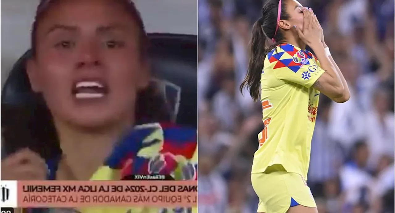 Karen Luna, jugadora del América, explota contra camarógrafo de TUDN tras derrota contra Rayadas