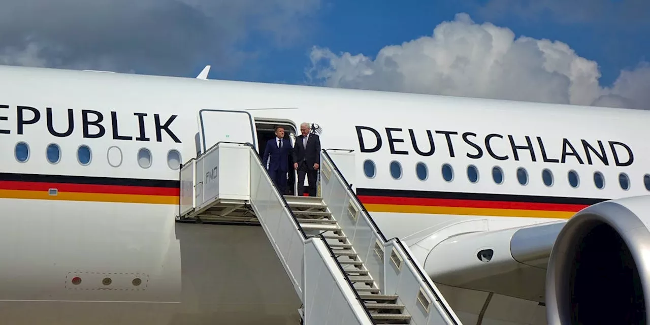 Hoher Besuch : Gipfeltreffen von drei Airbus A330 und A350 in Münster/Osnabrück