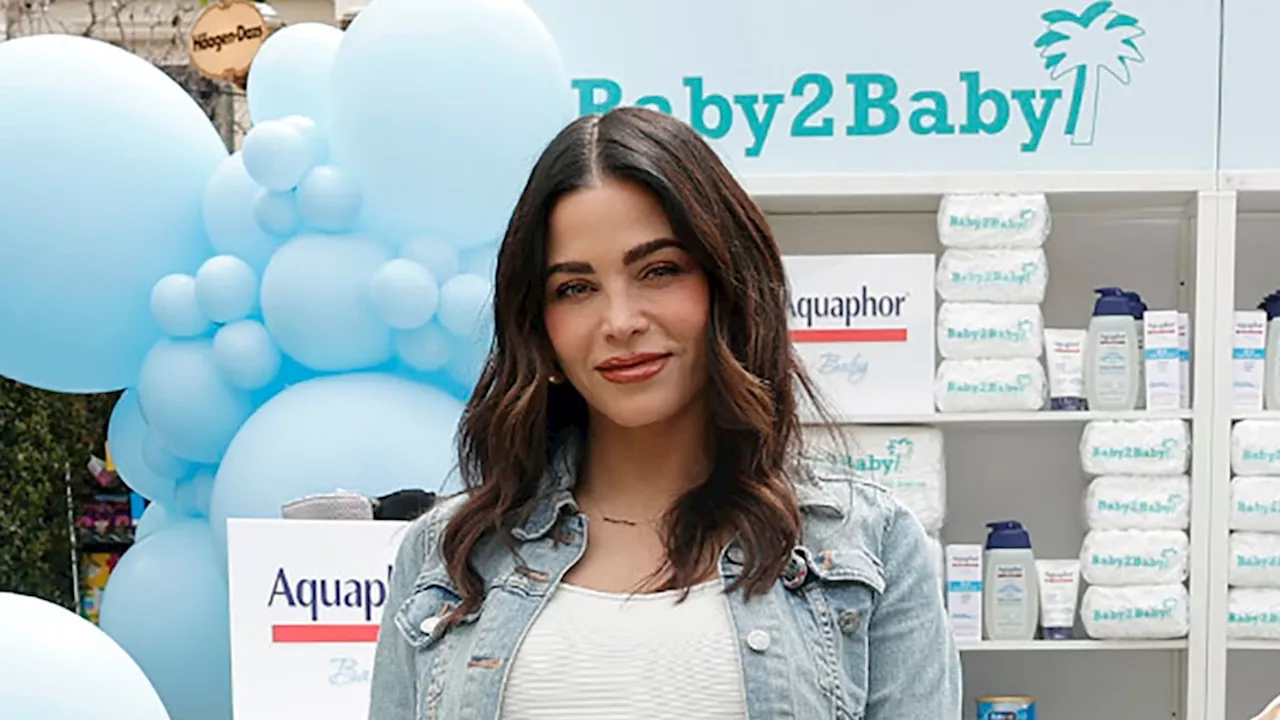 The Rookie's Jenna Dewan highlights large baby bump in tiny string bikini