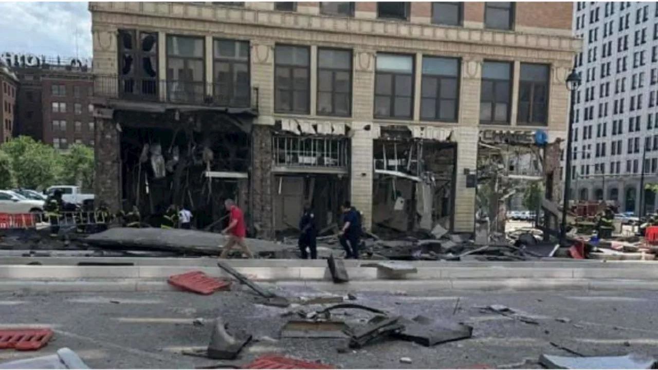 VIDEO: fuerte explosión en edificio de Chase Bank deja 7 heridos, hay personas atrapadas