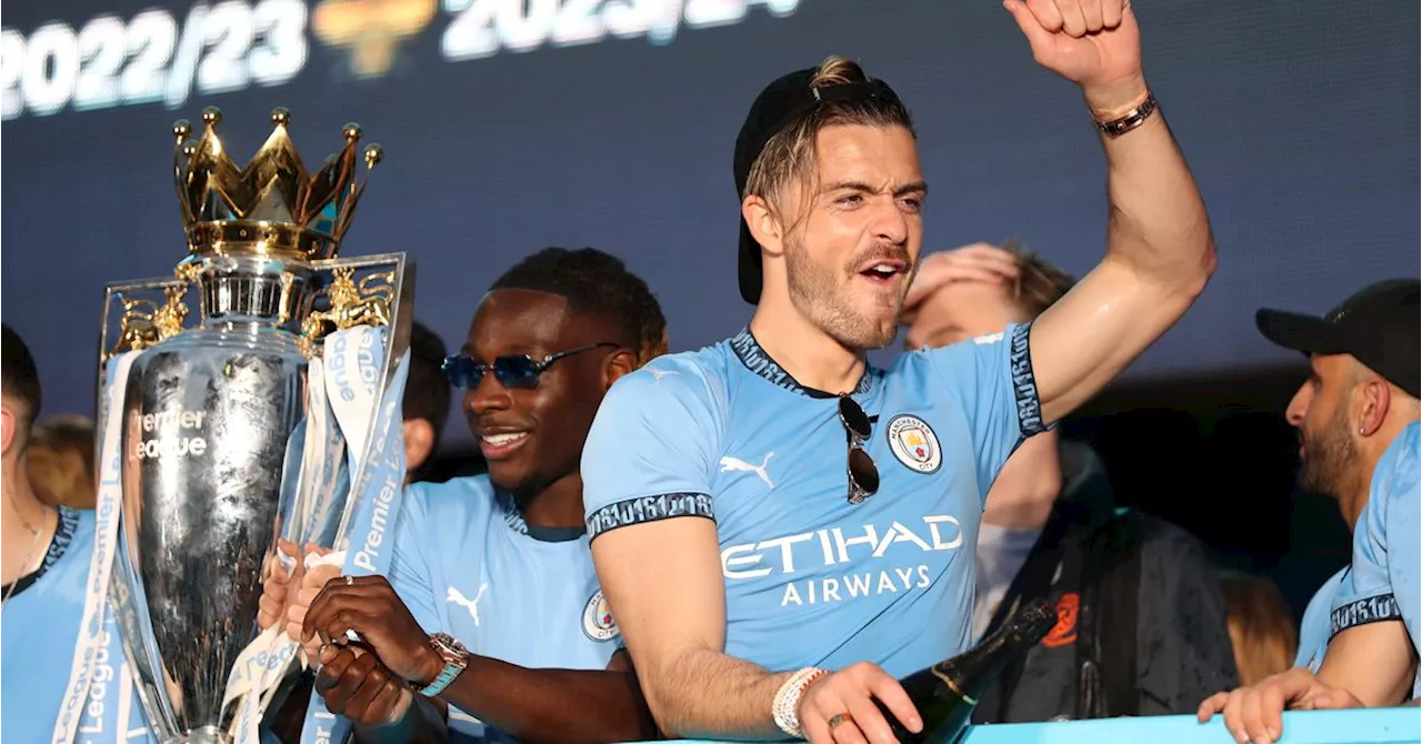 Jack Grealish Caused Yet Another Unmissable Viral Moment While Celebrating With His Manchester City Teammates